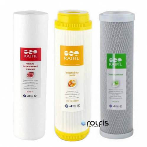Комплект картриджей для фильтра RAIFIL Trio Resin Комплект картриджей для фильтра RAIFIL Trio Resin