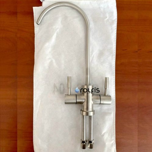 Кран из нержавеющей стали двойной Platinum Wasser