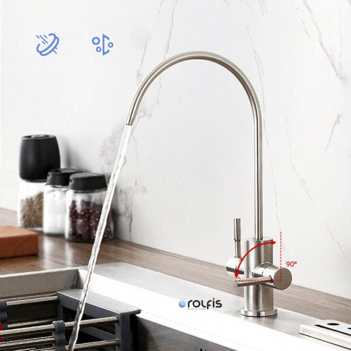 Кран из нержавеющей стали двойной Platinum Wasser