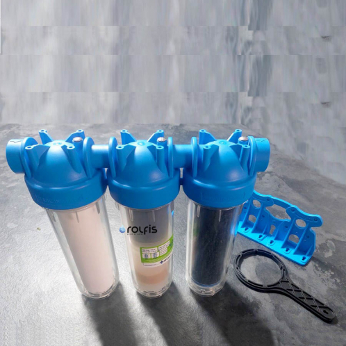 Магистральный фильтр комплексной очистки Atlas Filtri 10 DP Trio 1/2" + картриджи 10"