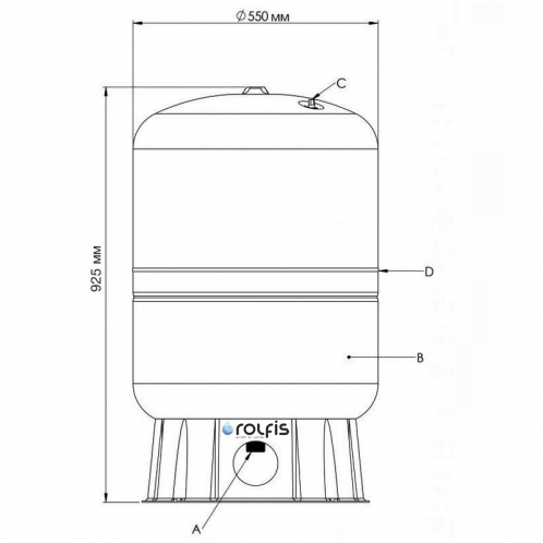 Накопительный бак Kaplya SPT-400W Накопительный бак Kaplya SPT-400W
