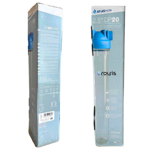 Корпус фильтра Atlas Filtri DP MONO AB 1/2" OT 20" KIT ZA1381312