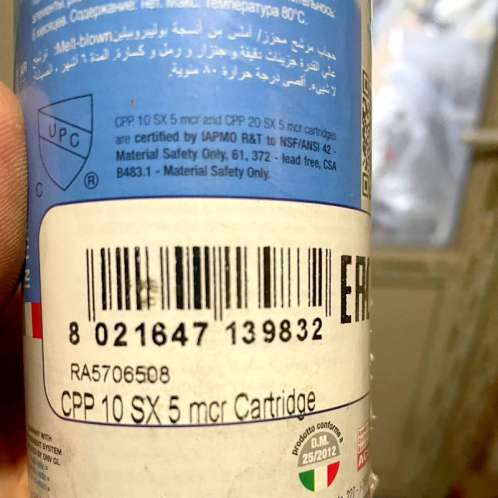 Картридж Atlas Filtri CPP 10 SX 5 mcr RA5706508