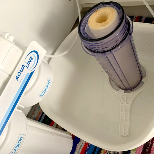 Колба прозрачная для обратного осмоса Aqualine 