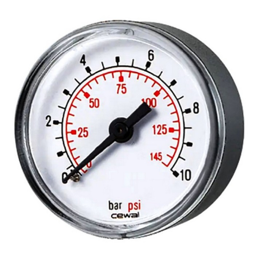 Манометр фронтальный CEWAL М50 PP 10 bar 1/4" 91459411 Манометр фронтальный CEWAL М50 PP 10 bar 1/4" 91459411