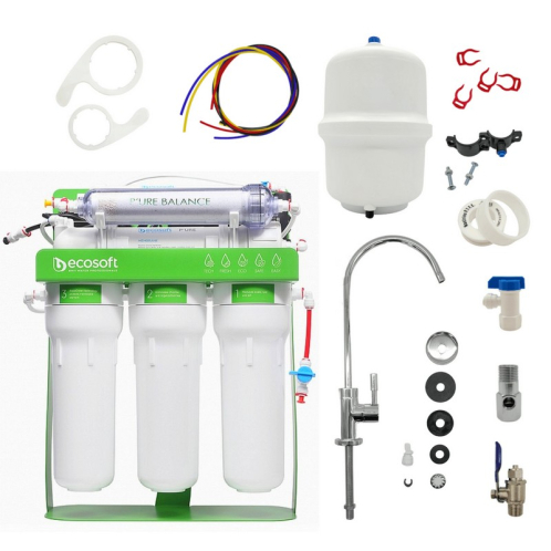 Фильтр обратного осмоса Ecosoft P'URE BALANCE с помпой на станине MO675MBALPSECO Фильтр обратного осмоса Ecosoft P'URE BALANCE с помпой на станине MO675MBALPSECO
