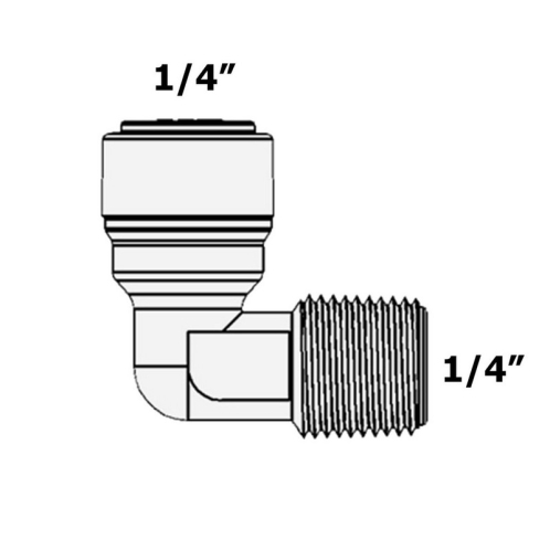 Фитинг-колено ITiger 1817-А 1/4НРx1/4Т