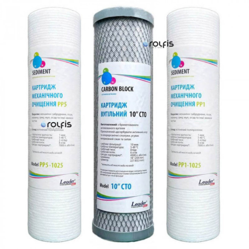 Годовой комплект картриджей Leader + Mineralizing + Membrane Годовой комплект картриджей Leader + Mineralizing + Membrane