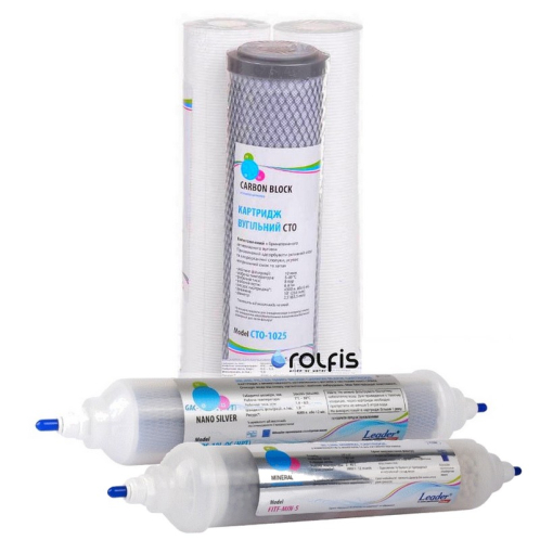 Комплект картриджів до системи Leader Standart RO-6 Комплект картриджів до системи Leader Standart RO-6