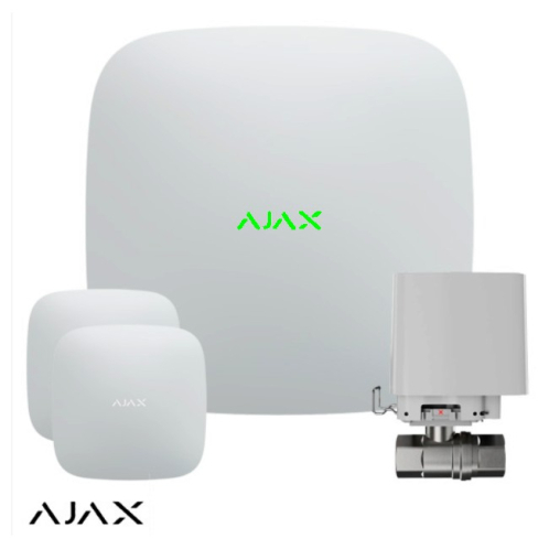 Система защиты от протечек AJAX (2 датчика, 1 кран 3/4") White