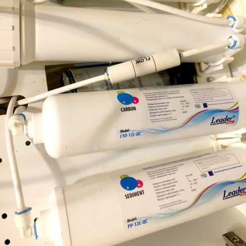 Линейный угольный картридж Leader In-Line GAC+KDF-12L-QC Линейный угольный картридж Leader In-Line GAC+KDF-12L-QC