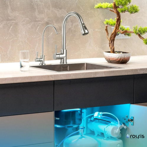 Кран из нержавеющей стали одинарный Platinum Wasser Modern