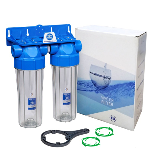Корпус фільтра Aquafilter FHPRCL1-B-TWIN Корпус фільтра Aquafilter FHPRCL1-B-TWIN