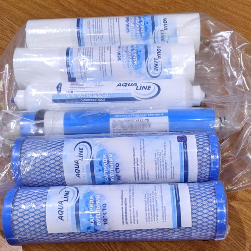 Комплект шести картриджей Aqualine (RO-6)
