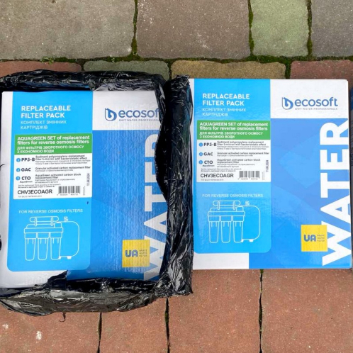 Покращений комплект картриджів Ecosoft 1-2-3 (CHV3ECOAGR) для фільтрів зворотного осмосу