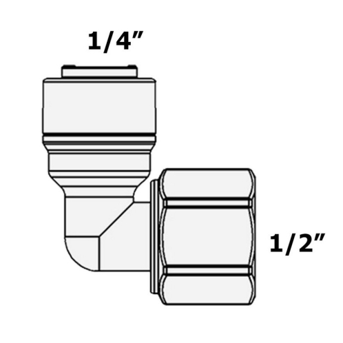 Фитинг угловой ITiger 1815-R 1/2ВРx1/4Т