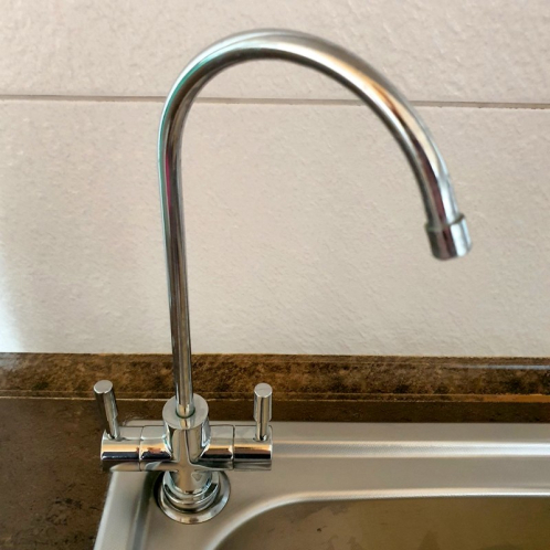 Кран хромований подвійний Modern Mini