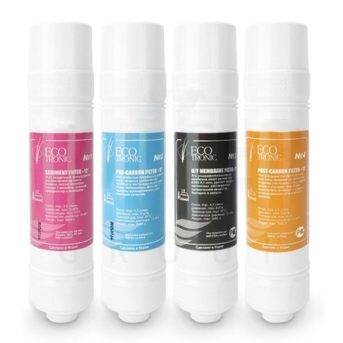 Комплект картриджей Ecotronic с ультрафильтрацией Комплект картриджей Ecotronic с ультрафильтрацией