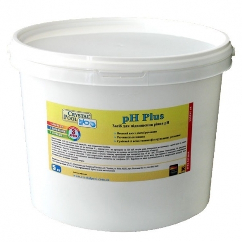 Средство для повышения уровня pH Crystal Pool pH Plus 1 кг Средство для повышения уровня pH Crystal Pool pH Plus 1 кг