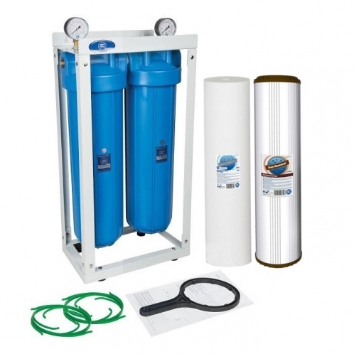 Двойная система обезжелезивания воды Aquafilter Big Blue 20