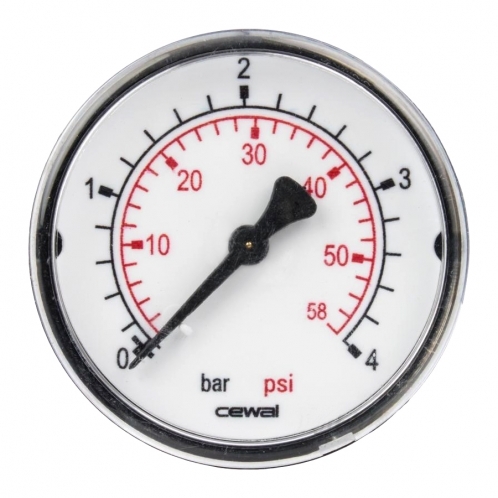 Манометр фронтальный CEWAL М50 PP 4 bar 91459211